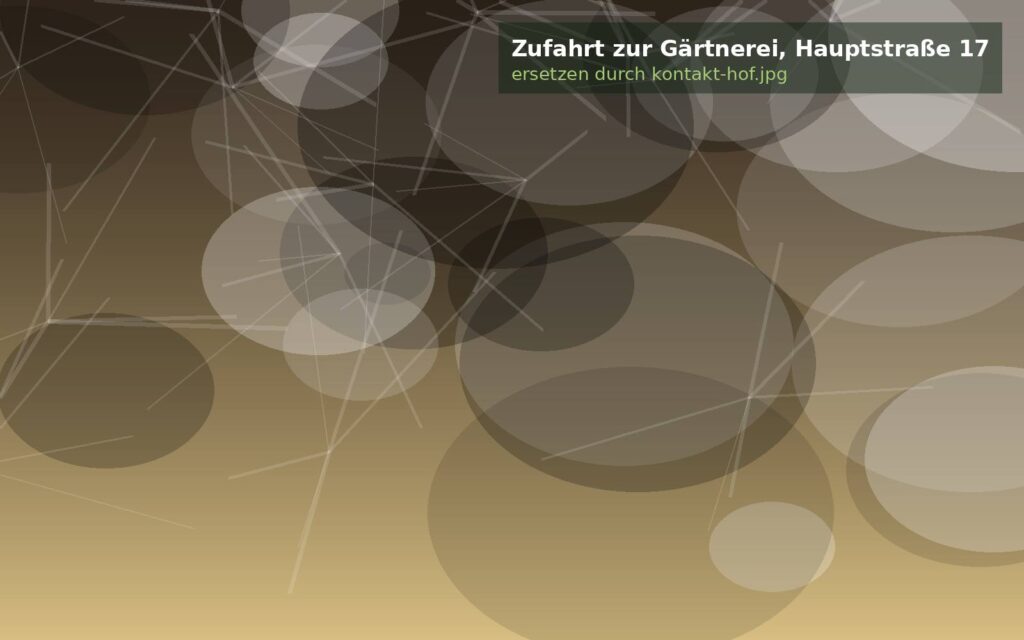 Zufahrt zur Gärtnerei